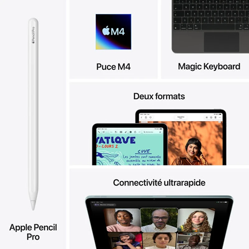 iPad Air M4 po Go avec Wi-Fi 7 d'Apple (8e génération