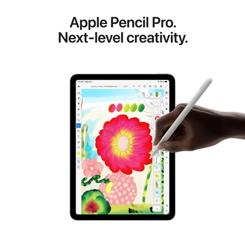 iPad Air M4 11 po 128 Go avec Wi-Fi 7 d'Apple (8e génération) - Comète