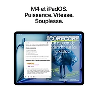 iPad Air M4 11 po 128 Go avec Wi-Fi 7 d'Apple (8e génération) - Comète