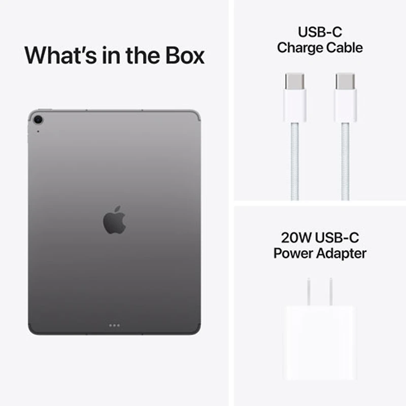 iPad Air M4 13 po 1 To avec Wi-Fi 7 d'Apple (8e génération) - Gris cosmique