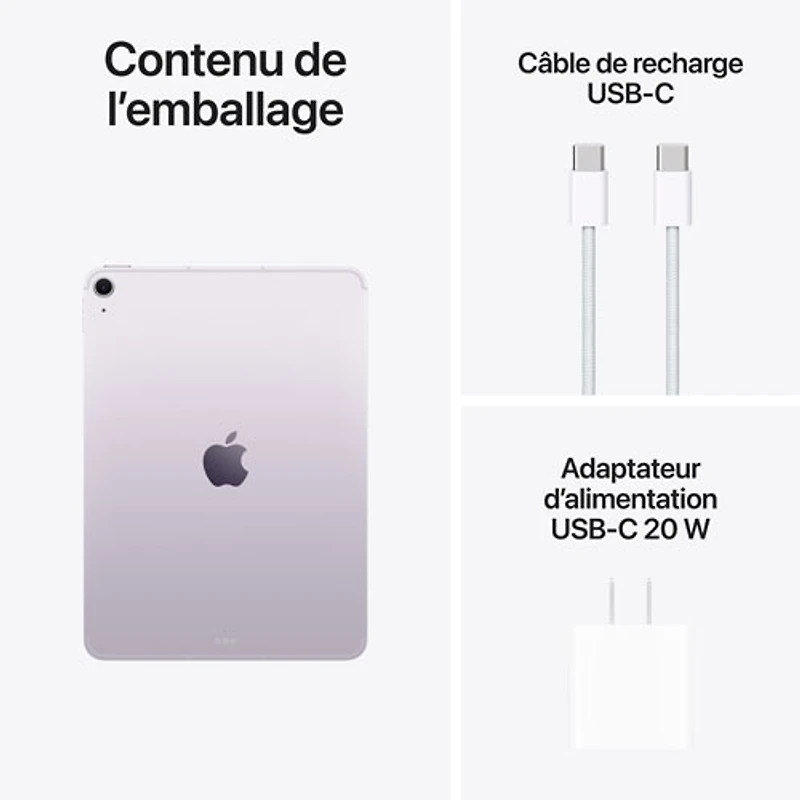 iPad Air M4 po 512 Go avec Wi-Fi 7 d'Apple (8e génération