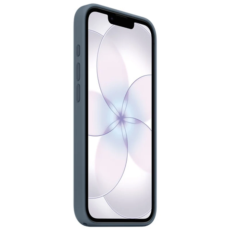 Étui rigide ajusté en silicone avec MagSafe d'Apple pour iPhone 17e - Bleu nautique