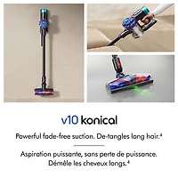 Dyson V10 Konical Cordless Stick Vacuum - Vinca Blue/Black