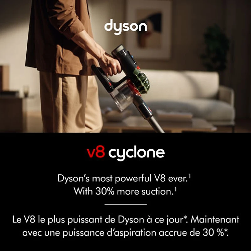 Dyson V8 Cyclone Cordless Stick Vacuum - Army Green/Black