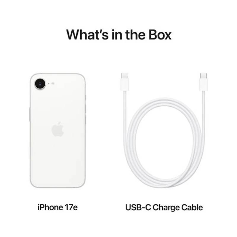 iPhone 17e de 512 Go d'Apple avec Koodo - Blanc - Forfait Balance sélectionné