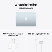 MacBook Air de 15,3 po avec Touch ID d'Apple (2026) - Bleu ciel (M5 d'Apple/RAM 16 Go/SSD 1 To) - Anglais