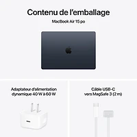 Apple MacBook Air 15.3" w/ Touch ID (2026) - Midnight (Apple M5 / 24GB RAM / 1TB SSD) - English