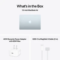 MacBook Air de 13,6 po avec Touch ID d'Apple (2026) - Bleu ciel (M5 d'Apple/RAM 16 Go/SSD 1 To) - Français