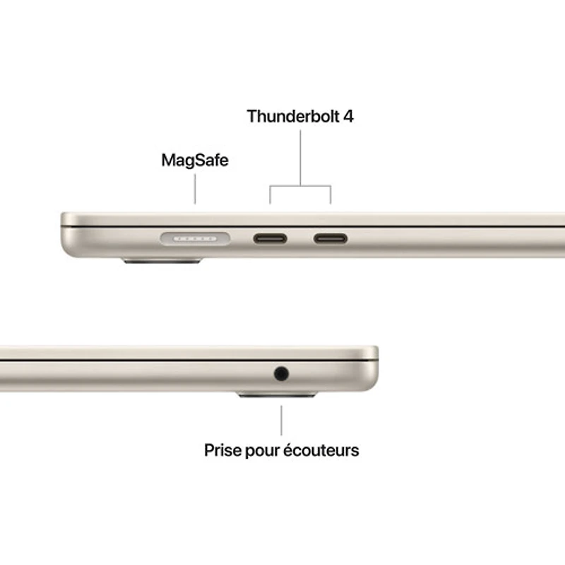 MacBook Air de 15,3 po avec Touch ID d'Apple (2026) - Comète (M5 d'Apple/RAM 16 Go/SSD 512 Go) - Anglais