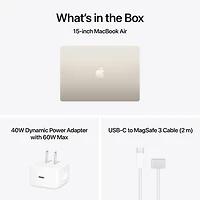 Apple MacBook Air 15.3" w/ Touch ID (2026) - Starlight (Apple M5 / 16GB RAM / 1TB SSD) - English