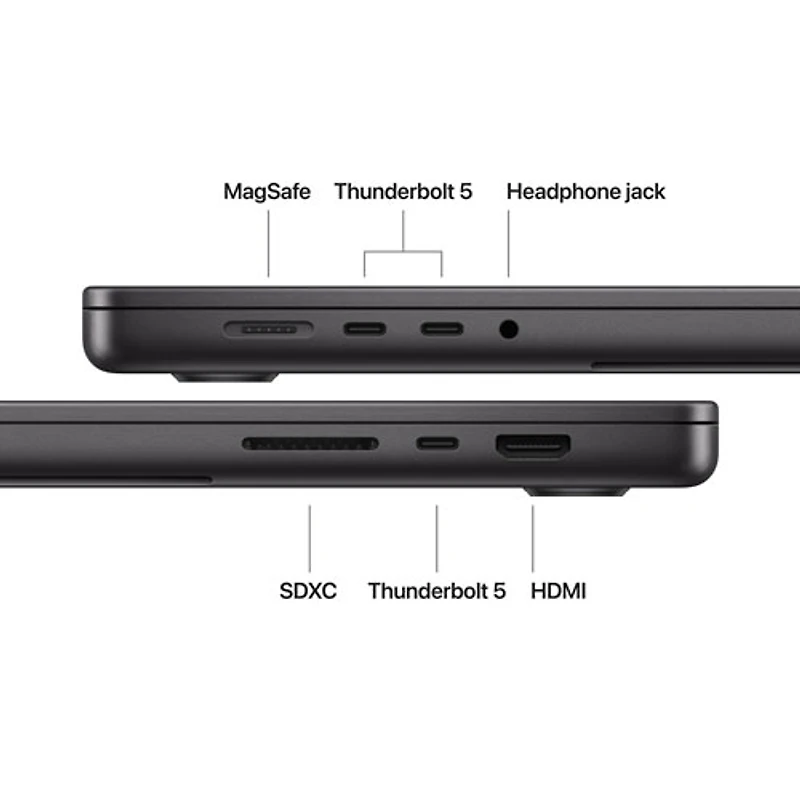 MacBook Pro de 16,2 po d'Apple (2026) - Noir infini (M5 Pro d'Apple/RAM Go/SSD 1 To