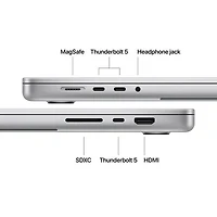MacBook Pro de 16,2 po d'Apple (2026) - Argent (M5 Max d'Apple/RAM 48 Go/SSD 2 To