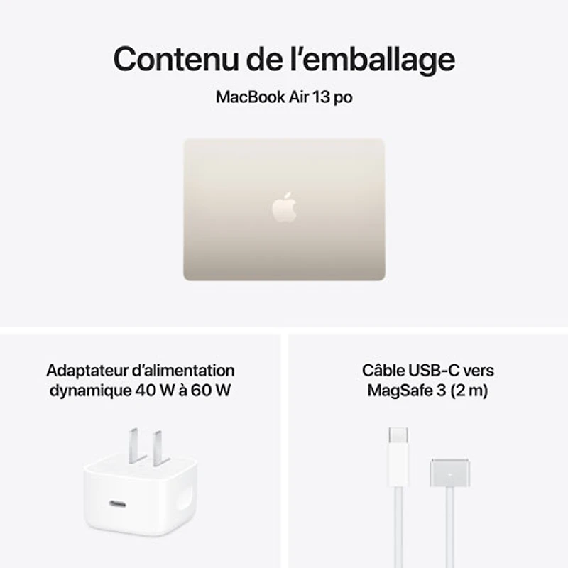 Apple MacBook Air 13.6" w/ Touch ID (2026) - Starlight (Apple M5 / 16GB RAM / 512GB SSD) - English