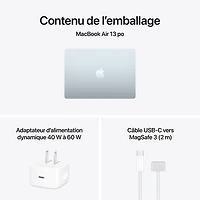 Apple MacBook Air 13.6" w/ Touch ID (2026) - Sky Blue (Apple M5 / 16GB RAM / 512GB SSD) - French