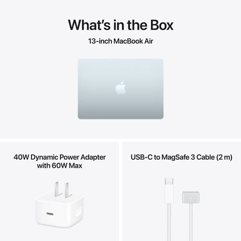 Apple MacBook Air 13.6" w/ Touch ID (2026) - Sky Blue (Apple M5 / 16GB RAM / 512GB SSD) - English