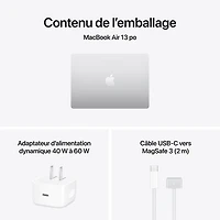 MacBook Air de 13,6 po avec Touch ID d'Apple (2026) - Argenté (M5 d'Apple/RAM 16 Go/SSD 1 To) - Anglais