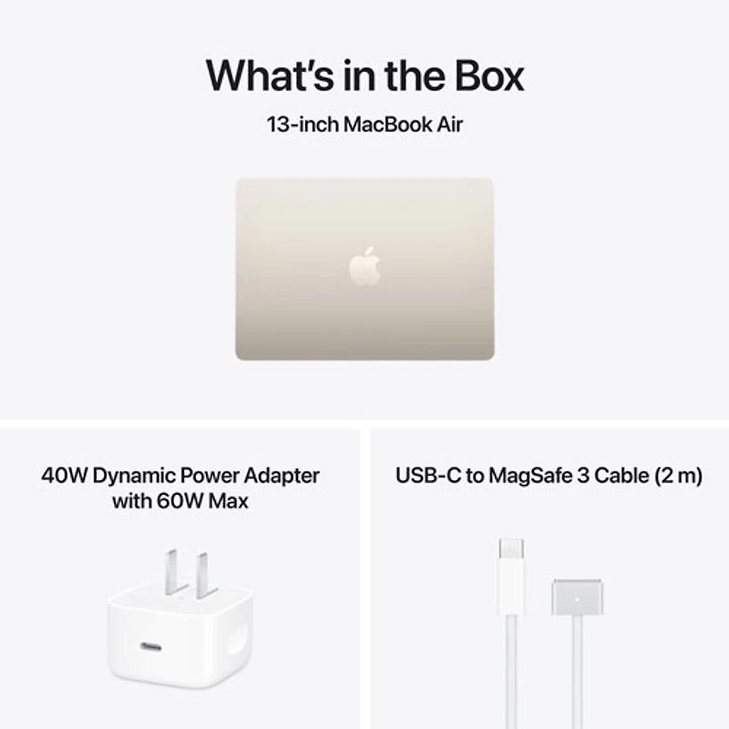MacBook Air de 13,6 po avec Touch ID d'Apple (2026) - Comète (M5 d'Apple/RAM 16 Go/SSD 1 To) - Français