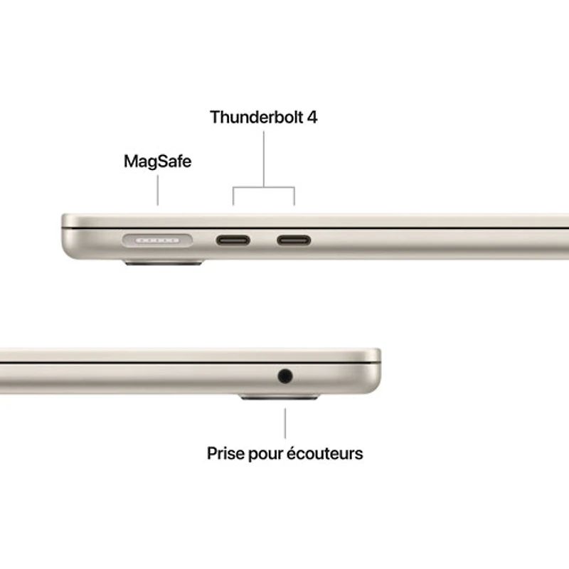 MacBook Air de 13,6 po avec Touch ID d'Apple (2026) - Comète (M5 d'Apple/RAM 16 Go/SSD 1 To) - Français