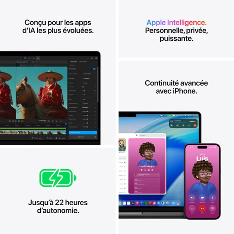 MacBook Pro de 14,2 po d'Apple (2026) - Noir infini (M5 Pro d'Apple/RAM 24 Go/SSD 1 To