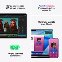 MacBook Pro de 14,2 po d'Apple (2026) - Argent (M5 Pro d'Apple/RAM 24 Go/SSD To