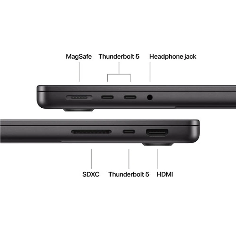 MacBook Pro de 14,2 po d'Apple (2026) - Noir infini (M5 Max d'Apple/RAM 36 Go/SSD 2 To) - Anglais