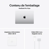 MacBook Pro de 14,2 po d'Apple (2026) - Argent (M5 Max d'Apple/RAM 36 Go/SSD 2 To) - Anglais