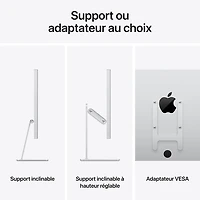 Moniteur inclinable à écran Retina 5K en verre standard de 27 po Studio Display d'Apple (MFEX4CL/A)