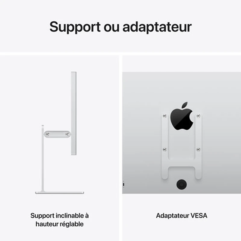 Apple Studio Display 27" 5K Retina XDR Glass Tilt-Adjustable Monitor (MFEL4CL/A)