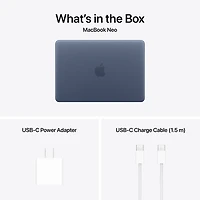 MacBook Neo de 13 po d'Apple (2026) - Indigo (A18 pro d'Apple/RAM 8 Go/SSD 256 Go) - Anglais