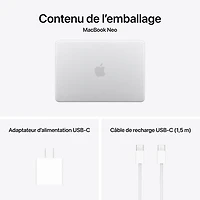 Apple MacBook Neo 13" w/ Touch ID (2026) - Silver (Apple A18 Pro / 8GB RAM / 512GB SSD) - English