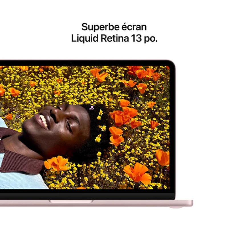 MacBook Neo de 13 po d'Apple (2026) - Rose pastel (A18 pro d'Apple/RAM 8 Go/SSD 256 Go) - Français