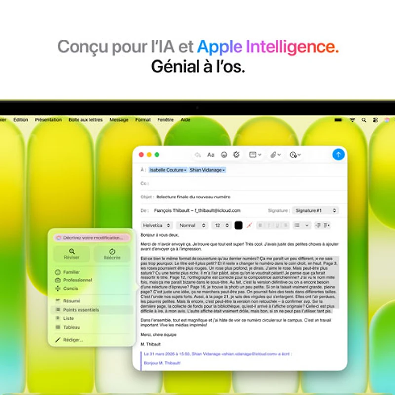MacBook Neo de 13 po avec Touch ID d'Apple (2026) - Agrume (A18 pro d'Apple/RAM 8 Go/SSD 512 Go) - Français