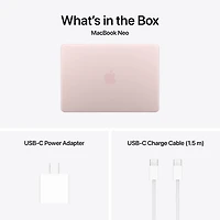 MacBook Neo de 13 po d'Apple (2026) - Rose pastel (Puce A18 Pro d'Apple/RAM 8 Go/SSD 256 Go) - Anglais