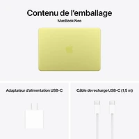 MacBook Neo de 13 po avec Touch ID d'Apple (2026) - Agrume (Puce A18 Pro d'Apple/RAM 8 Go/SSD 512 Go) - Anglais