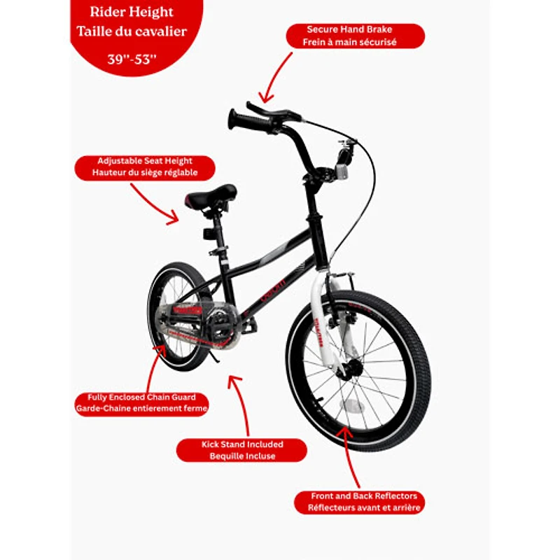 Beam Sports 16" Kids Bike - Black