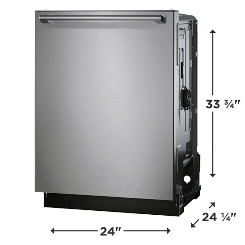 Lave-vaisselle encastrable 24 po 42dB avec cuve acier inox et 3e panier d'Electrolux (EDSH4944CS) - Acier inox