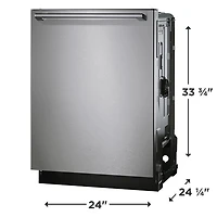 Lave-vaisselle encastrable 24 po 42dB avec cuve acier inox et 3e panier d'Electrolux (EDSH4944CS) - Acier inox