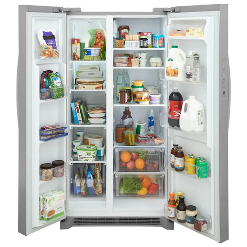 Frigidaire 36" 26.4 Cu. Ft. Side-By-Side Refrigerator (FRSN2610AF) - Stainless Steel
