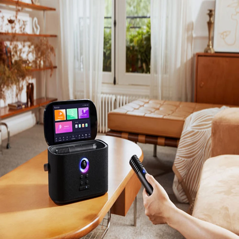 Système de karaoké Wi-Fi et Bluetooth Shell S2 d'Ikarao avec écran tactile HD de 8 po