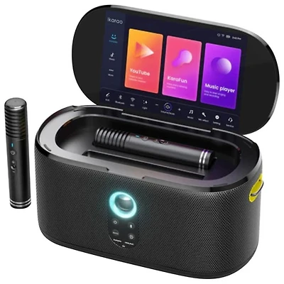 Ikarao Shell S1 Bluetooth Karaoke System with 10.1" HD Touchscreen & Microphone