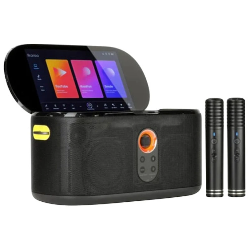 Ikarao Shell S1 Bluetooth Karaoke System with 10.1" HD Touchscreen & Microphone