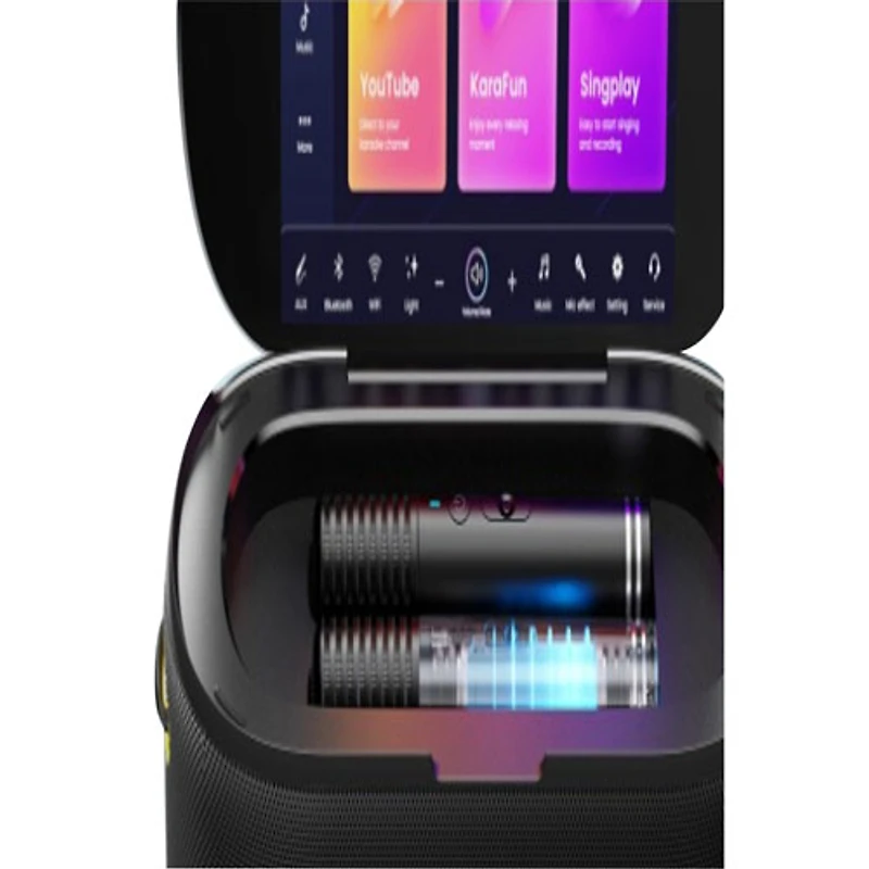 Ikarao Shell S1 Bluetooth Karaoke System with 10.1" HD Touchscreen & Microphone