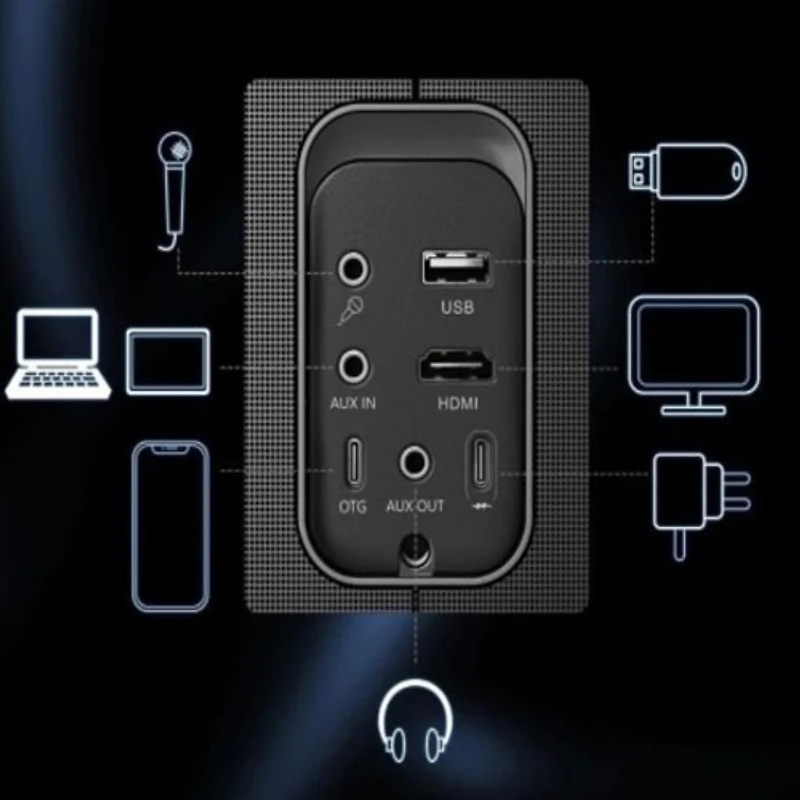 Ikarao Shell S1 Bluetooth Karaoke System with 10.1" HD Touchscreen & Microphone