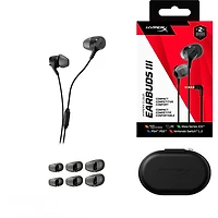HyperX Cloud III Noise Cancelling Gaming Earbuds with Microphone - Black
