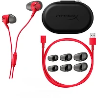 HyperX Cloud III S Noise Cancelling Gaming Earbuds with Microphone - Red