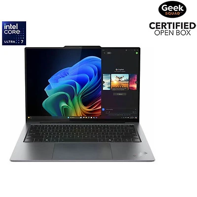 Boîte ouverte - Portable de 14 po ThinkPad X9 14 Aura Edition de Lenovo (Core Ultra 7 258V d'Intel/SSD 1 To/RAM 32 Go/Windows 11 Professionnel)