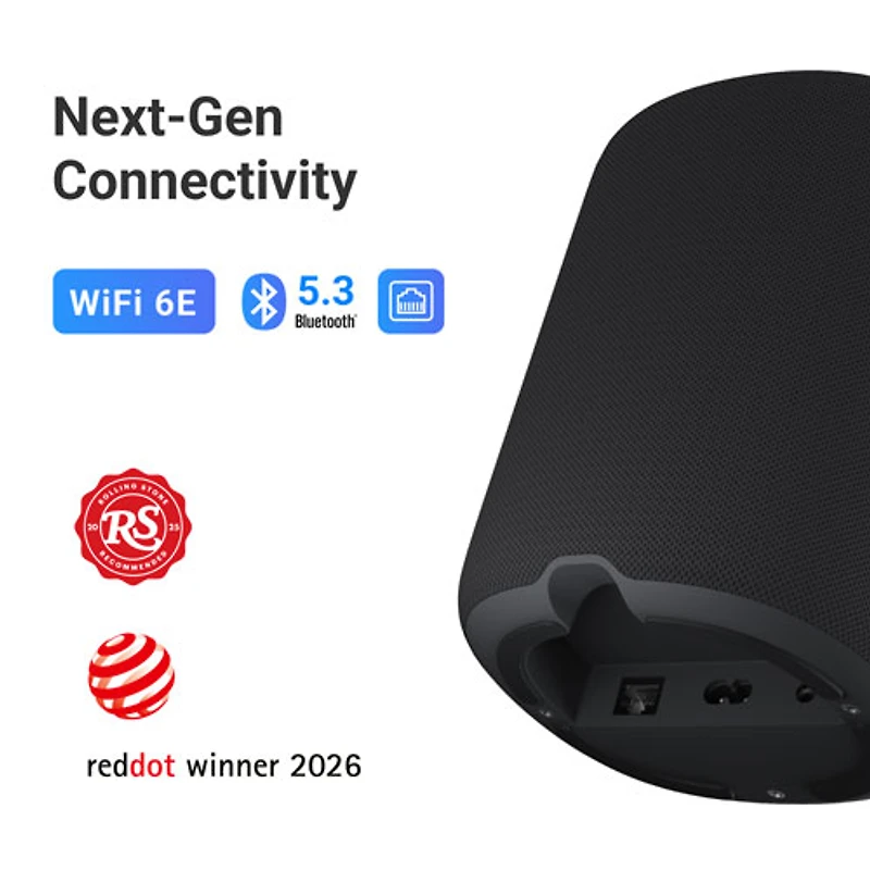 WiiM Sound Bluetooth Wireless Smart Speaker - Black