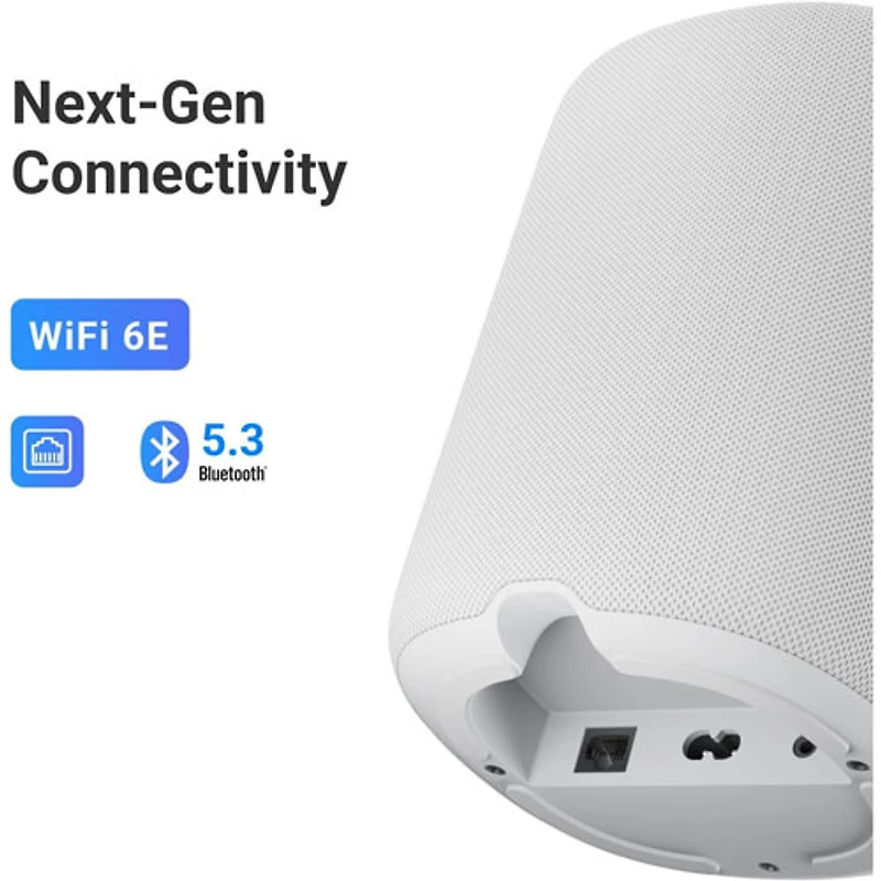 WiiM Sound Lite Bluetooth Wireless Smart Speaker - White