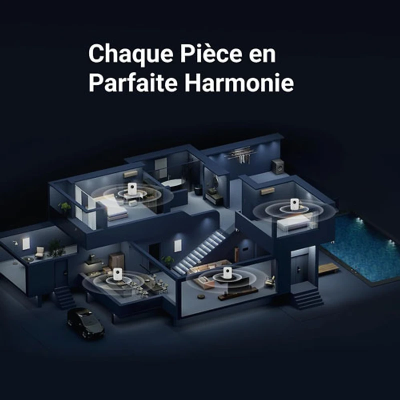 Haut-parleur intelligent sans fil Bluetooth WiiM Sound - Blanc