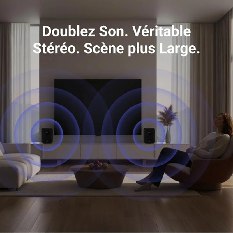 Haut-parleur intelligent sans fil Bluetooth WiiM Sound - Blanc